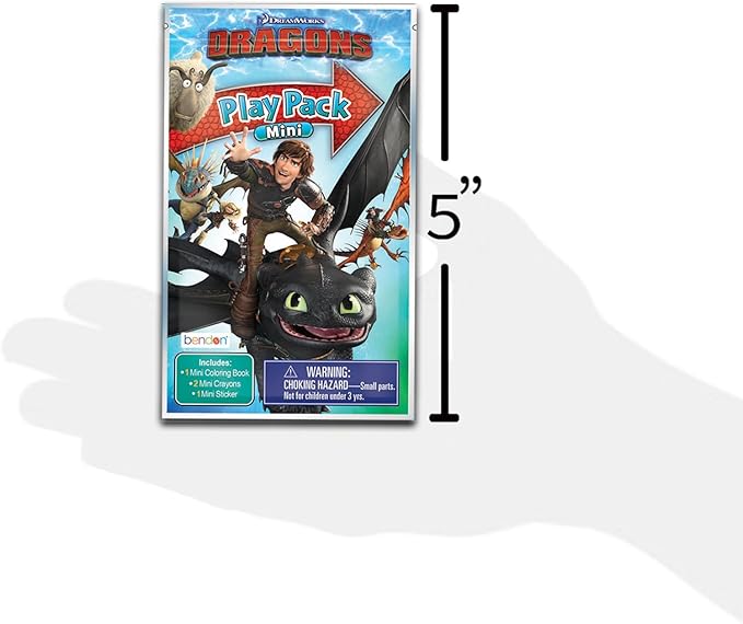 How To Train Your Dragon Mini Party Favors Set - Bundle with 24 HTTYD Play Packs with Coloring Pages, Stickers, More | How to Train Your Dragon Party Supplies