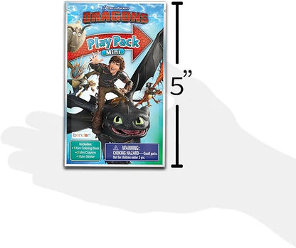 How To Train Your Dragon Mini Party Favors Set - Bundle with 24 HTTYD Play Packs with Coloring Pages, Stickers, More | How to Train Your Dragon Party Supplies
