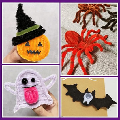 Praisebank 150pcs Halloween Pipe Cleaners, Pipe Cleaners, Pipe Cleaners for Crafts.