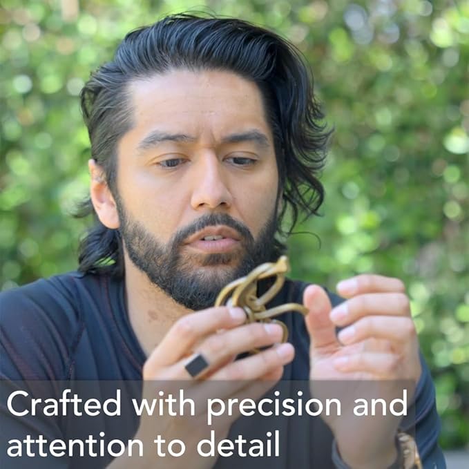 BePuzzled |Cross Hanayama Cast Metal Brain Teaser Puzzle Level 3 Mensa-Rated Puzzles for Kids and Adults Ages 12 and Up