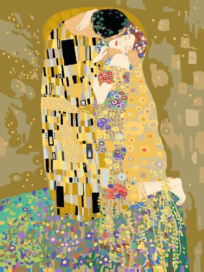 Ravensburger Klimt: The Kiss Paint by Numbers Kit for Adults - 23648 - Painting Arts and Crafts for Ages 14 and Up