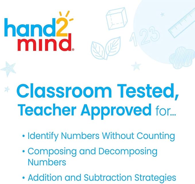 hand2mind 120 Bead Magnetic Demonstration Rekenrek Line, Abacus for Kids Math, Math Manipulatives Kindergarten, Counting Rack for Kids, Counters for Kids Math, Kids Educational Toys (Set of 1)