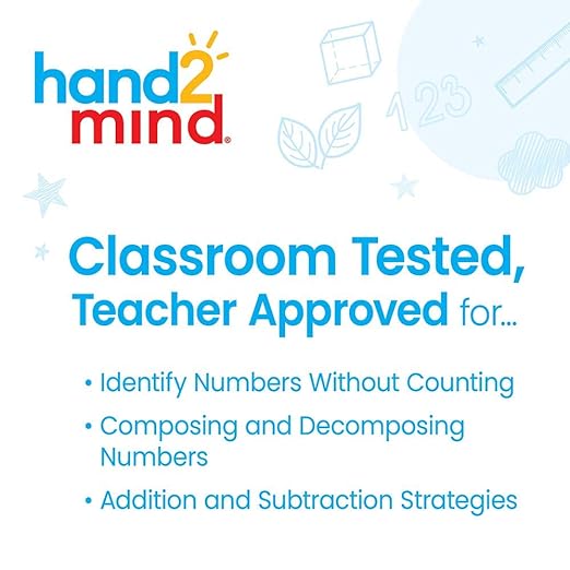 hand2mind Foam RekenRods Ten-Frame Boards, Red and White Counters, Kindergarten Learning Games, Ten Frame Math Manipulatives, Counting Toys, Math Games (24 Ten Frames and 240 Math Counters)