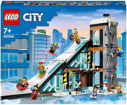 LEGO City Snow Sports Center 60366 Toy Blocks, Present, Town Making, Boys, Girls, 7 Years Old and Up