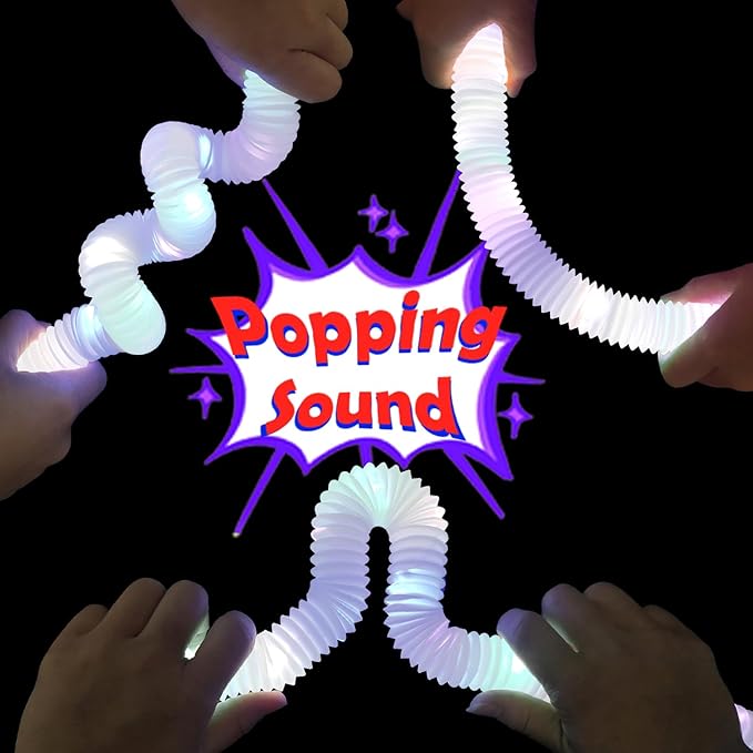 12 PCS White Glow Sticks Valentines Day Party Favors for Kids, LED Light Up Necklaces Bracelets Accessories for Toddlers, Glow Birthday Mardi Gras Party Supplies Decorations for Boys Girls