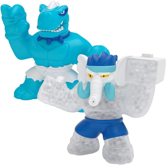 Heroes of Goo Jit Zu Dino Power Versus Pack Versus Pack - 2 Action Figures - Artic Showdown - Tyro Vs Gigatusk