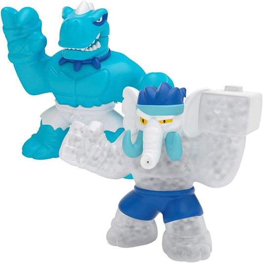 Heroes of Goo Jit Zu Dino Power Versus Pack Versus Pack - 2 Action Figures - Artic Showdown - Tyro Vs Gigatusk