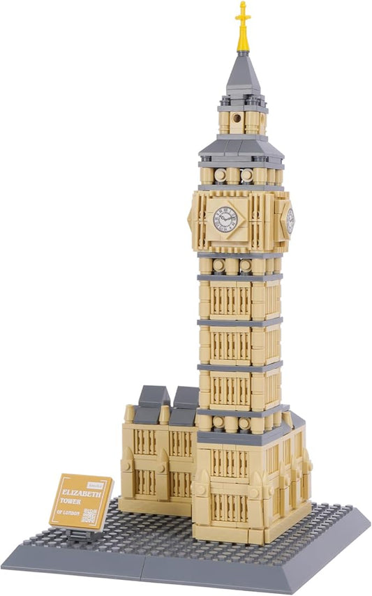 Oichy Building Blocks Set, Elizabeth Tower Toy Building Sets Famous Architecture Model Kits Best Gift for Adults and Kids 911PCS