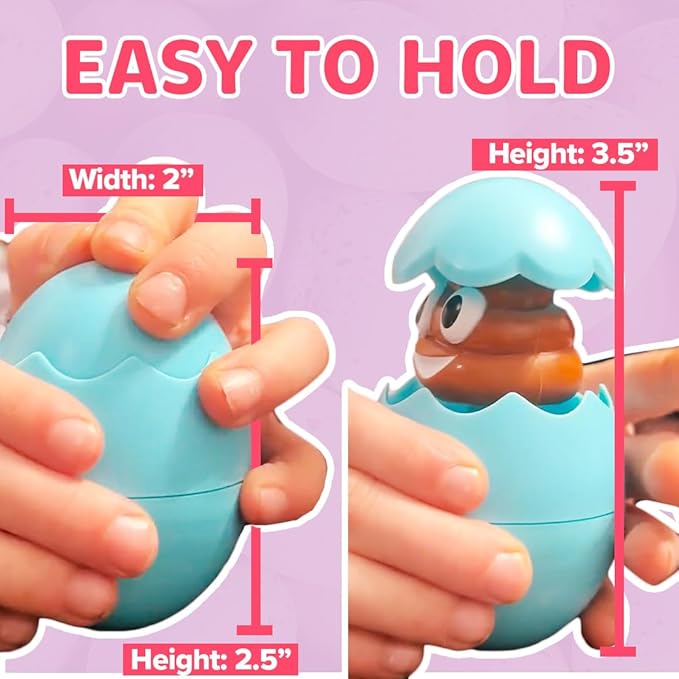 Egg Pops Talking Easter Egg Toy - Figure Pops Up & Plays Sounds, Easter Basket Stuffers for Teens - Interactive Kids Toys or Funny Gag Gifts for Teens, Cute Collectible Spring Character (Farting Blue)