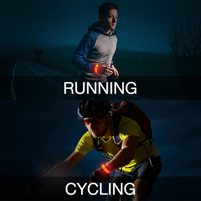 8 PCS LED Glow Bracelets, Light Up Wristbands - Glow in The Dark Party Bracelets Favors Supplies for Christmas, Concerts, Festivals, Game Prizes, Sports, Rave Accessories