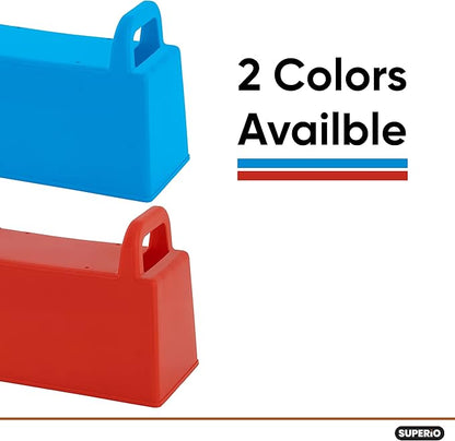 Superio Snow Brick Maker Igloo Fort Block Form Outdoor Winter Snow Toys Sand Castle Building Kit for Adults and Kids Sandbox, Beach, Sand Toys (Red/Blue)