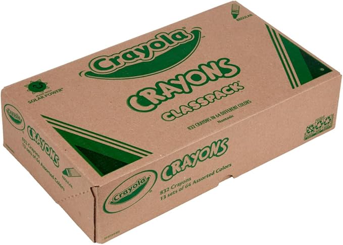 Crayola Crayon Classpack (832 Count), Bulk School Supplies for Classrooms,13 Sets of 64 Crayons, Kids Arts & Crafts Supplies