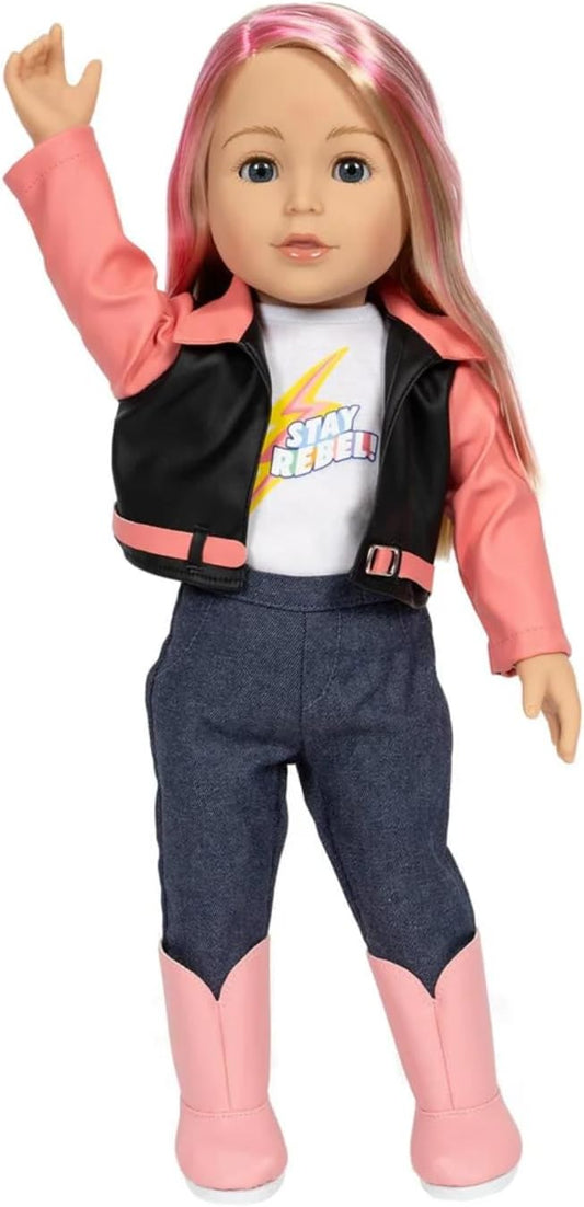 Adora 18" Rebel Girls Doll Collection - Inspired by Good Night Stories Rebel Girl Books - Premium Quality Soft and Movable Doll Body with Realistic Features - Champion