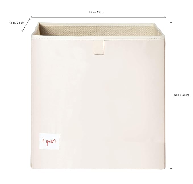 3 Sprouts Toy Storage Organizer: Toy Box Cube Organizer for Playroom, Nursery - Foldable Storage Bin - Dog