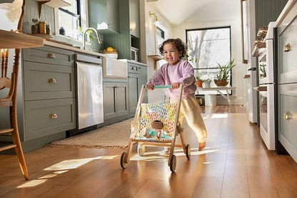 LOVEVERY | The Buddy Stroller | Wooden Toy Doll Stroller for Pretend Play, Ages 12 Months+
