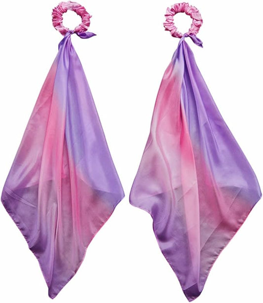 Sarah's Silks Wrist Streamers | 100% Silk Montessori and Waldorf Toys | Rhythm Ribbons for Dance, Imaginative, and Pretend Play | Includes 2 Pieces (Blossom)