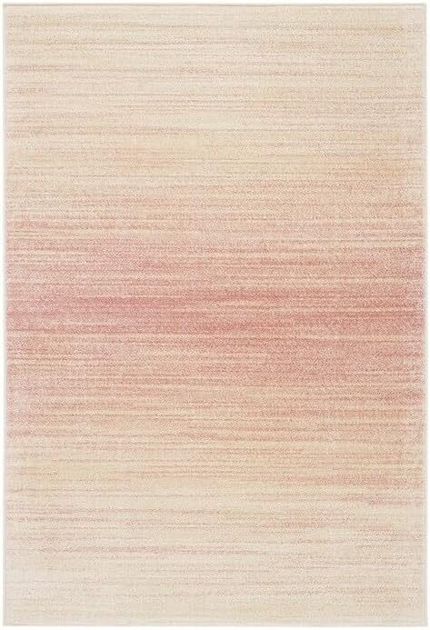 SAFAVIEH Adirondack Collection Accent Rug - 3' x 5', Pink & Ivory, Modern Ombre Design, Non-Shedding & Easy Care, Ideal for High Traffic Areas in Entryway, Living Room, Bedroom (ADR142U)
