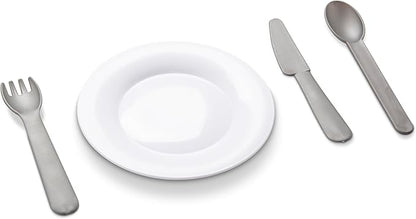 Melissa & Doug 22-Piece Play Kitchen Accessories Set - Utensils, Pot, Pans, and More , White