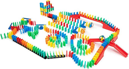 Bulk Dominoes Kinetic Domino Kit | Dominoes Set, STEM STEAM Small Toys, Family Games for Kids, Kids Toys and Games, Building, Toppling, Chain Reaction Sets (331pc)