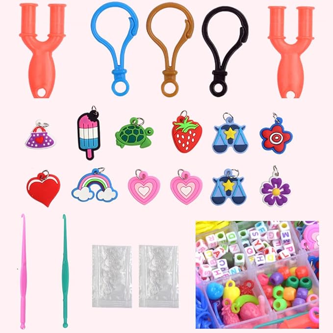 Loom Bracelet Making Set, Rubber Bands Bracelet Kit for Kids, Refill Kit for Girls & Boys, Friendship Bracelets Maker kit Jewelry Making