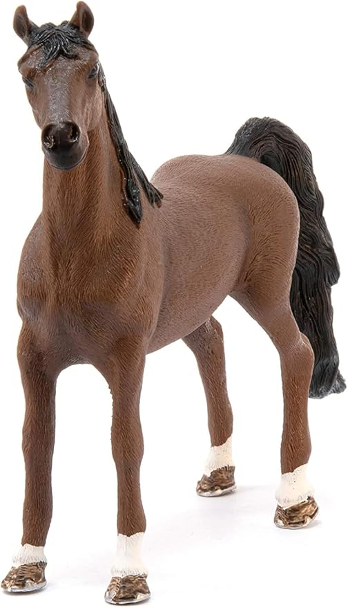 Schleich Horse Club, Horse Toys for Girls and Boys, American Saddlebred Gelding Horse Toy Figurine, Ages 5+