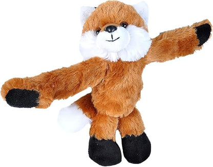 Wild Republic Huggers Red Fox Plush, Slap Bracelet, Stuffed Animal, Kids Toys, 8 inches