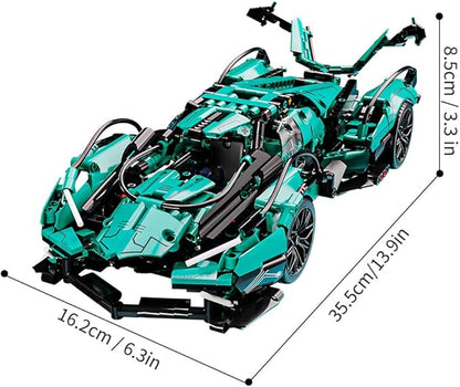 Mesiondy 1:14 MOC Sports Car Building Blocks Toys Boys or Adults Kits， Building Set Raceing Car Model,Cars for Boys Age 12-16 8-14，(1039 Pieces)