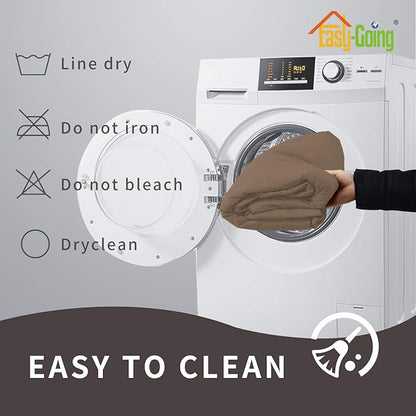 Easy-Going Sofa Slipcover Futon Cover Waterproof Couch Cover Furniture Protector Cover Pets Covers Whole Fabric No Stitching Non-Slip Fabric Pets Kids Children Dog Cat (Futon, Camel)