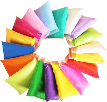 24 Colors Air Dry Clay Magical Kids Ultra Light Artist Studio Plasticine Toy Safe and Non-Toxic Modeling Clay