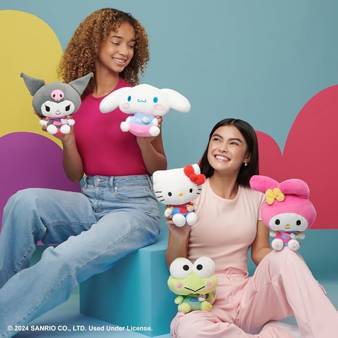 Jazwares Hello Kitty and Friends, Kuromi Series 1 Plush - Hoodie Fashion and Bestie Accessory - Officially Licensed Sanrio Product from