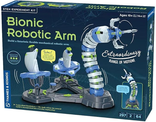 Thames & Kosmos Bionic Robotic Arm STEM Experiment Kit, Toy of The Year Finalist, Build a Mechanical Arm, No Batteries/Motors Required | Innovative System | Ages 10+ with Help, 14+ Independent Play