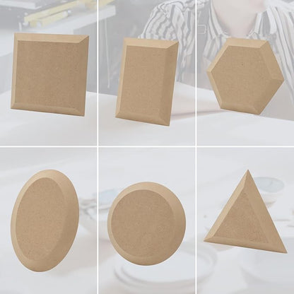 Ceramics Plate Forming Molds, Pottery Molds for Clay Pottery Handbuliding Plates, 6 Shapes Various Sizes Ceramics Pottery Tools and Supplies (6)