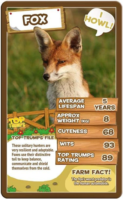 Farm Animals Top Trumps Card Game
