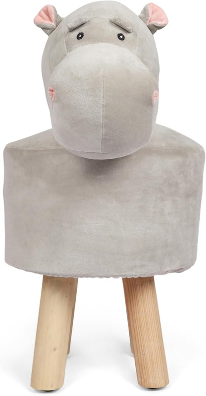 Christopher Knight Home Georgia Contemporary Kids Hippo Ottoman, Gray