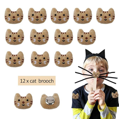 foci cozi 84 Pack Meow Cat Party Favors Supplies-Cat Necklaces,Bracelets, Keychains, Hair Clips, Tattoos,Brooch, Gift Bags Kids Girls Goodie Bags Birthday Party Supplies