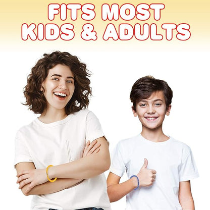 ArtCreativity Bracelet Pens for Kids, Set of 24, Functional 2-in-1 Pens with Blue Ink, Birthday Party Favors for Boys and Girls, Goodie Bag Fillers for Children and Adults, Teacher Rewards, 4 Colors