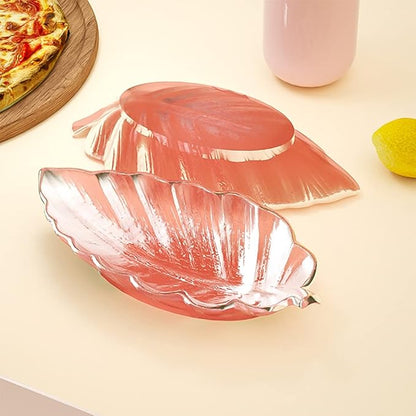 Leaf Tray Resin Silicone Mold 4PCS Set, Resin Fruit Bowl Moulds Epoxy Casting Molds for DIY Jewelry Container, Candy Holder, Soap Dish