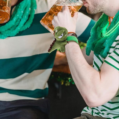 Abaodam Animal Slap Bracelets Dinosaur Slap Bracelet Plush Stuffed Animal Hugger Snap Wristband for Kids Birthday Party Favor