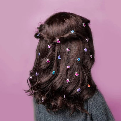 Craft-tastic - Fold and Stick Hair Puffy Charms - Craft and Accessory Kit - for Ages 5+