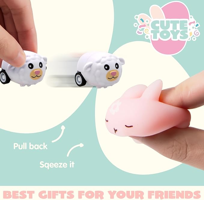 JOYIN 200 Pcs Prefilled Easter Eggs with Novelty Toys and Stickers, Filling Treats, Easter Eggs Hunt, Basket Stuffers Fillers, Theme Party Favor, Classroom Prize