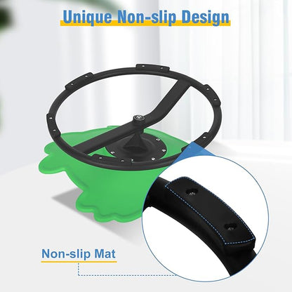 Autism Kids Swivel Chair, Spinning Chair for Kids Sensory, Sensory Toy Chair, Carousel Spin Sensory Chair for Kids, Training Body Coordination (Light Green)