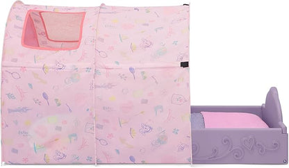 Delta Children - Disney Princess Sleep and Play Toddler Bed with Tent, Purple/Pink