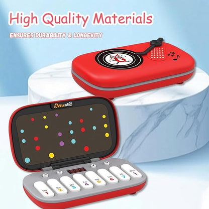Kids Mini Piano Toy, BPA-Free Light Up Keyboard, Portable Travel Learning Toys for Toddlers, Music Interactive Birthday Gift for 3 4 5 6 Year Old Boys Girls Children (Red)
