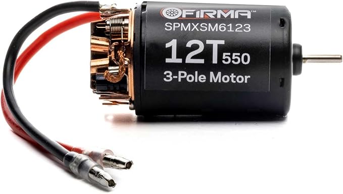 Spektrum Smart Firma 12T Rebuildable 550 3 Pole Brushed Motor, SPMXSM6123