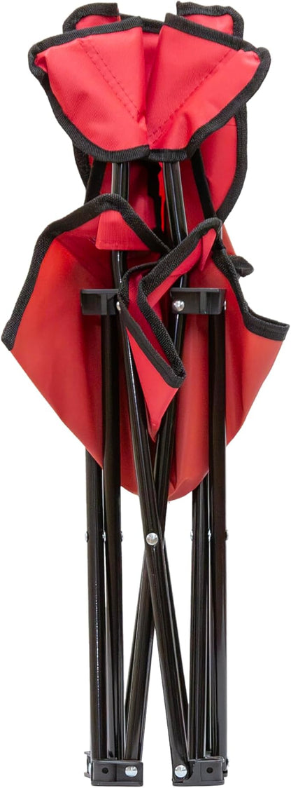 Pacific Play Tents Ruby Red Kids Super Folding Chair, 14" L x 14" W x 23.5" H