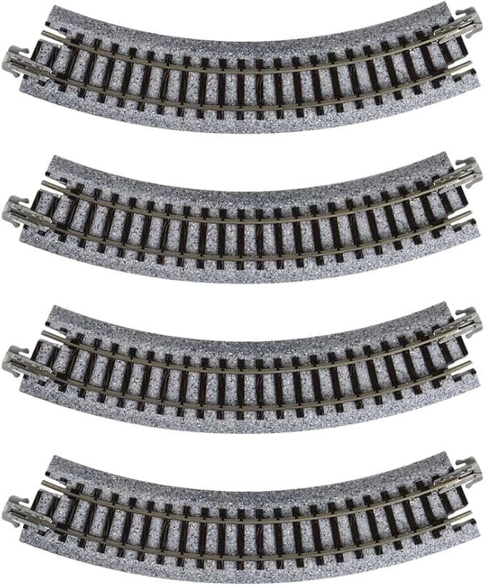 Kato USA Model Train Products UNITRACK Compact Tracks (4-Piece), 150mm/(6") Radius/45-Degree