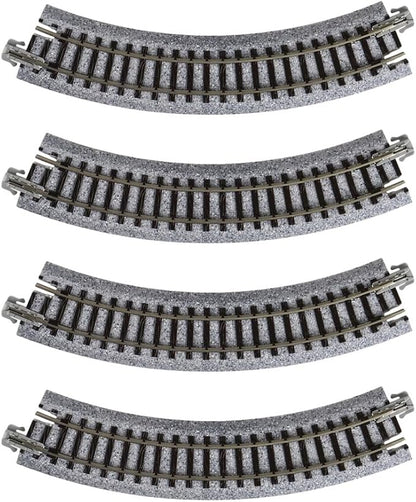 Kato USA Model Train Products UNITRACK Compact Tracks (4-Piece), 150mm/(6") Radius/45-Degree