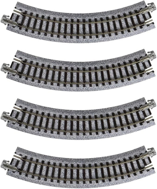 Kato USA Model Train Products UNITRACK Compact Tracks (4-Piece), 150mm/(6") Radius/45-Degree