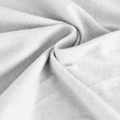 Easy-Going Oversized 6 Pieces Microfiber Stretch Sectional Recliner Loveseat Sofa Slipcover Soft Fitted Fleece 2 Seats Couch Cover Washable Furniture Protector with Elasticity for Kids Pet Snow White