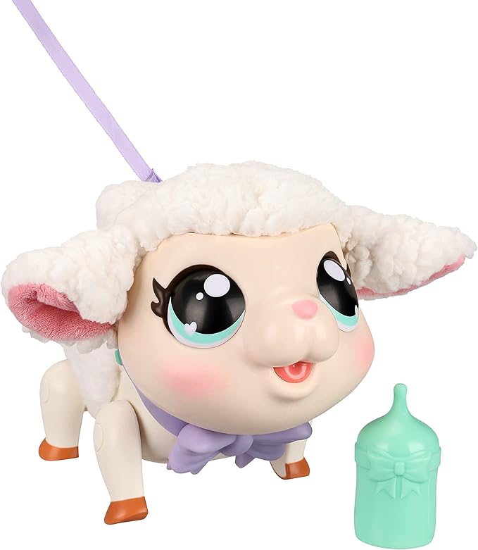 Little Live Pets - My Pet Lamb Soft and Wooly Interactive Toy Lamb That Walks, Dances 25+ Sounds & Reactions for Kids, Ages 5+